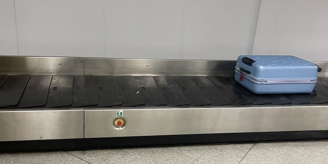 The best part? Wilkinson's bag was the only one at baggage claim — making it easy to spot.