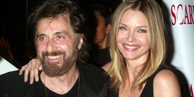 Michelle Pfeiffer and Al Pacino astatine the Scarface 20th Anniversary re-release