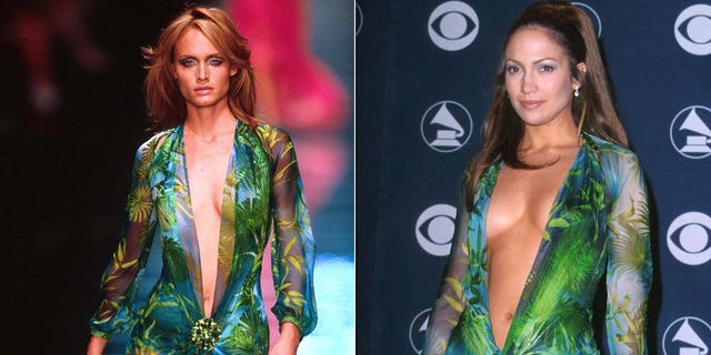 Amber Valletta reminded fans that she was the first to wear Jennifer Lopez's iconic Versace dress.