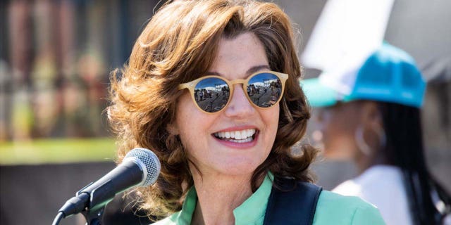 amy grant performing at earth day event wearing green top and sunglasses