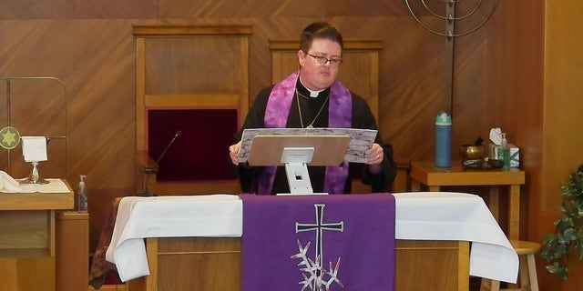 Liberal preacher responded to Nashville school shooting by comparing transgender suspect to Jesus on the cross.