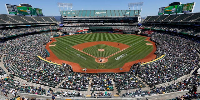 A game between the New York Yankees and Oakland Athletics Aug. 28, 2022, at RingCentral Coliseum in Oakland, Calif. 