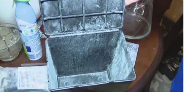 A container with the remains of Russell Jones' mother was empty after a moving company took possession of them, he said.
