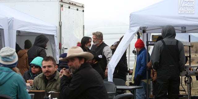 Alec Baldwin on set