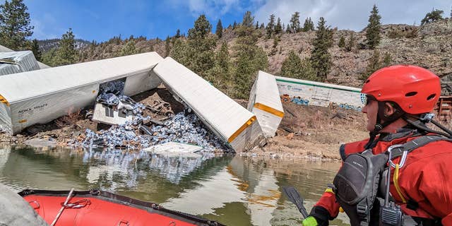 A train carrying Coors Light and Blue Moon beer derailed in Montana.