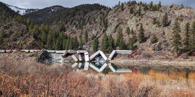 A train carrying Coors Light and Blue Moon beer derailed in Montana. First responders say there are no hazardous materials in the derailed train cars.