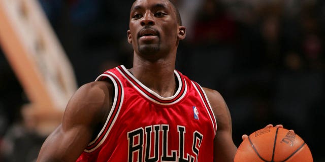 Chicago Bulls' Ben Gordon against the Bobcats on Feb. 14, 2007, in Charlotte, North Carolina.