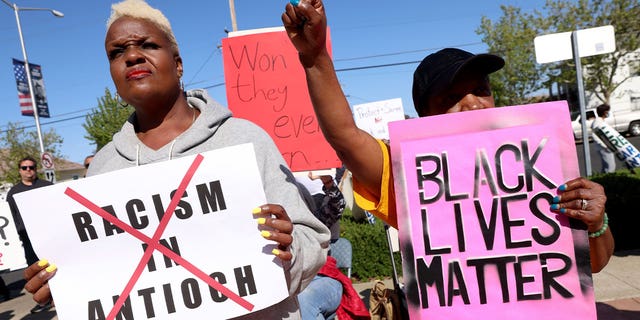 Police protest in Antioch, CA