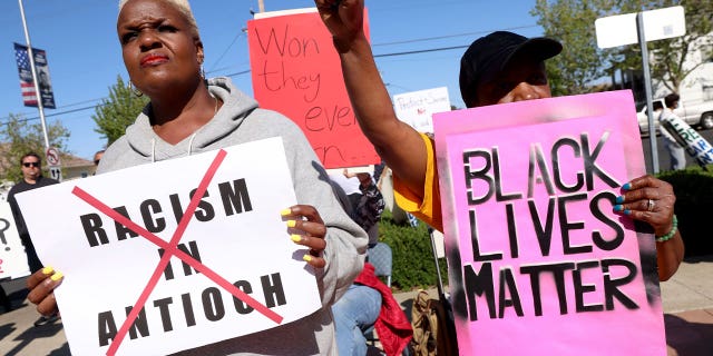 Police protest in Antioch, CA