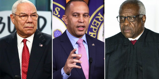 House Minority Leader Hakeem Jeffries, D-N.Y. penned an article during his college career that referred to Supreme Court Justice Clarence Thomas — as well as former Secretary of State Colin Powell — as "house Negroes."
