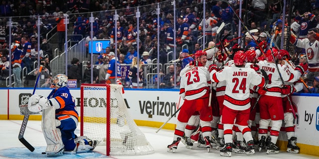 Hurricanes celebrate overtime winner