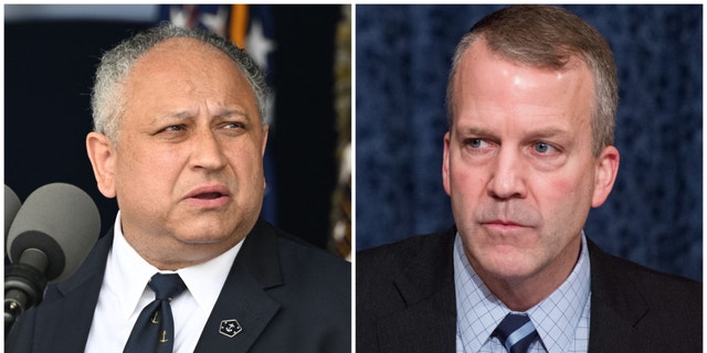 Secretary of the Navy Carlos Del Toro and Sen. Dan Sullivan, R-Alaska, battled in a Senate hearing over Navy fleet strength on April 18, 2023.