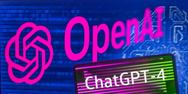 ChatGPT 4 displayed on smart phone with OpenAI logo seen on screen in the background on 2 April 2023 in Brussels, Belgium.