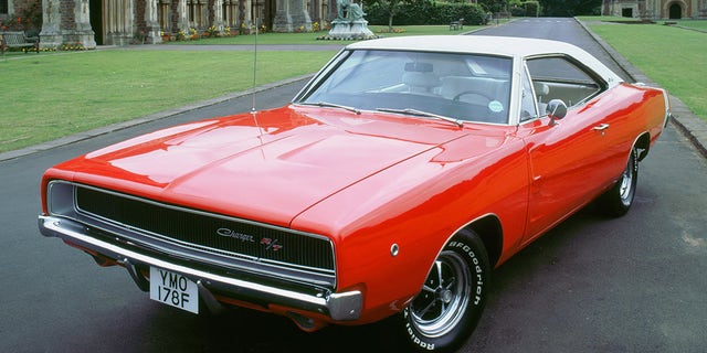 The car's styling is a widebody take on the 1968 Dodge Charger's.