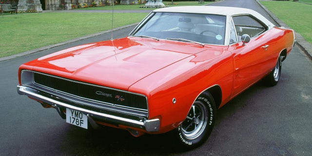 The car's styling is a widebody take on the 1968 Dodge Charger's.