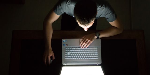 Man on computer