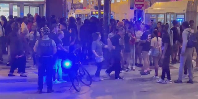Hundreds of Chicago teens caused chaos in downtown Chicago on Saturday night.