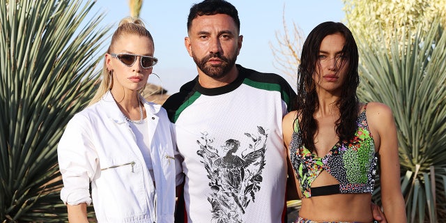 Irina Shayk, Stella Maxwell and Riccardo Tisci attend the Marc Jacobs party at Coachella.