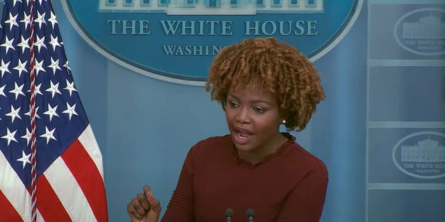 White House press secretary Karine Jean-Pierre