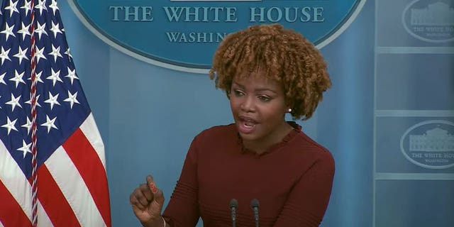 White House press secretary Karine Jean-Pierre