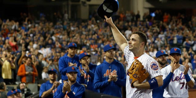 David Wright greeting fans