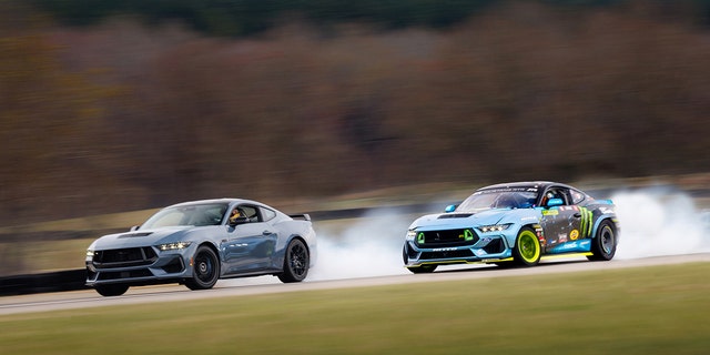 The RTR Motorsports Formula Drift Spec 5-FD competition Mustang will compete in the Formula Drift series.