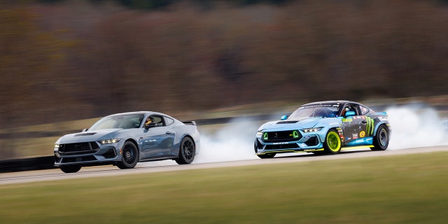 The RTR Motorsports Formula Drift Spec 5-FD competition Mustang will compete in the Formula Drift series.