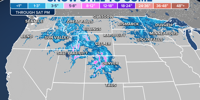 Snow still forecast through Saturday night