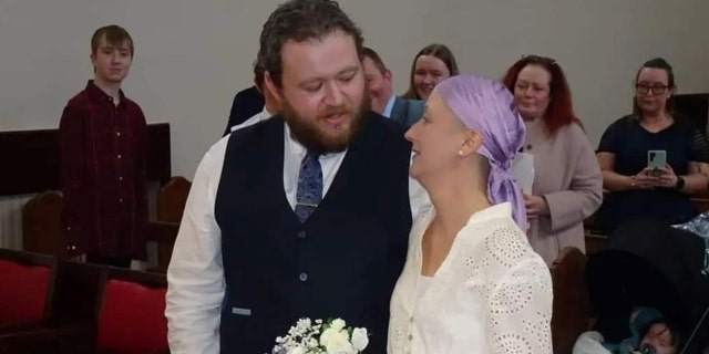 A groom planned a wedding and funeral in the space of a week after losing his childhood sweetheart just five days after the couple tied the knot.