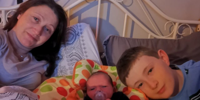 Crowe is shown with her two sons. Dad McLoughlin is now a single father to the couple's two children — saying he's "here for the boys."