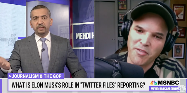 Far-left MSNBC host Mehdi Hassan and reporter Matt Taibbi clashed on separate platforms Thursday.