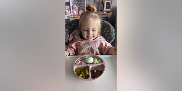 Toddler eating