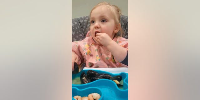 Toddler eating