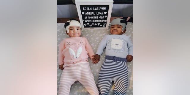Adiah and Adrial Nadarajah just turned one year old in March. (Courtesy: Shakina Rajendram)