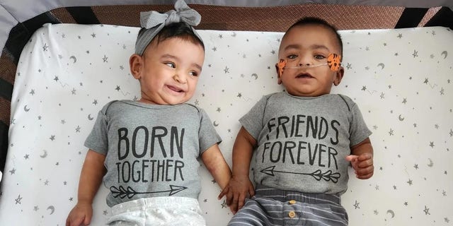 Adiah and Adrial Nadarajah are the most premature and lightest surviving twins on record, according to Guinness. (Courtesy Shakina Rajendram)