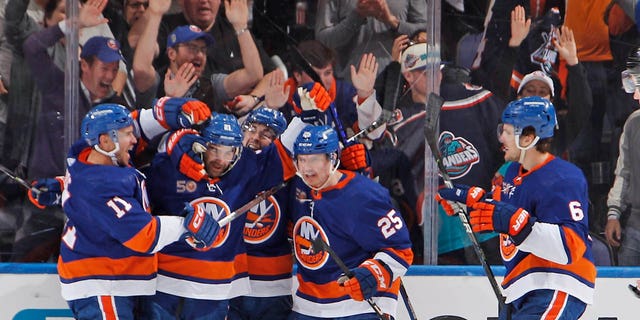 Islanders after playoff goal