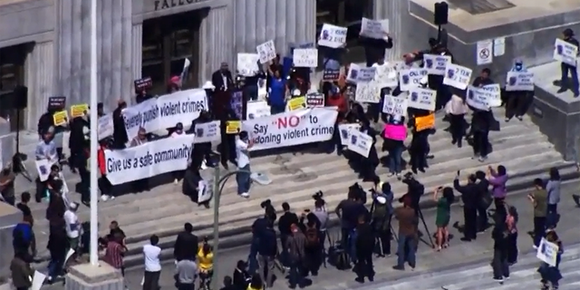 Jasper Wu protesters seen from aerial shot