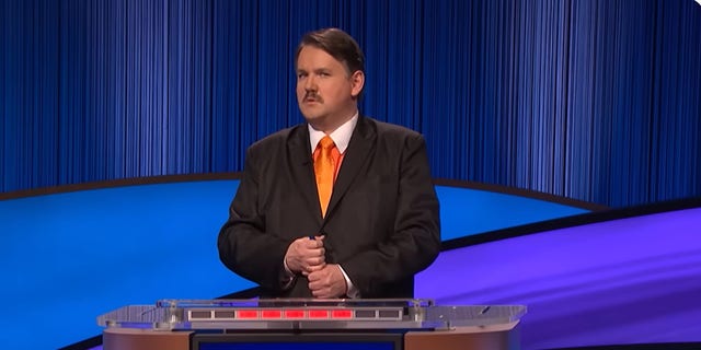 "Jeopardy!" contestant Brian Henegar plays on the April 4 episode.