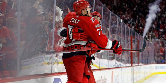 Jesper Fast celebrates