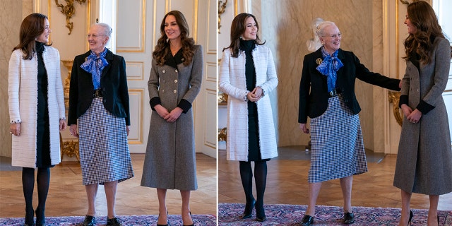 Kate Middleton with the Queen and Princess of Denmark