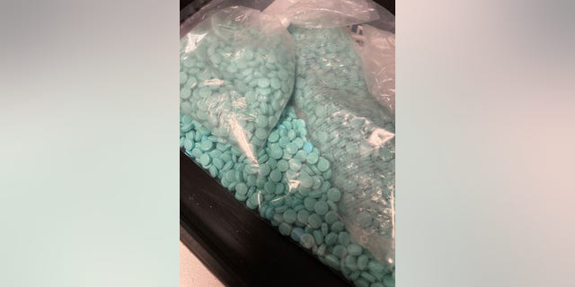 Fentanyl pills seized last year by the Kansas City Missouri Police Department.