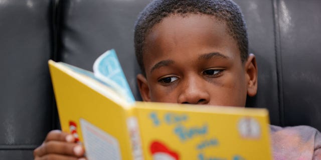 Boy reading