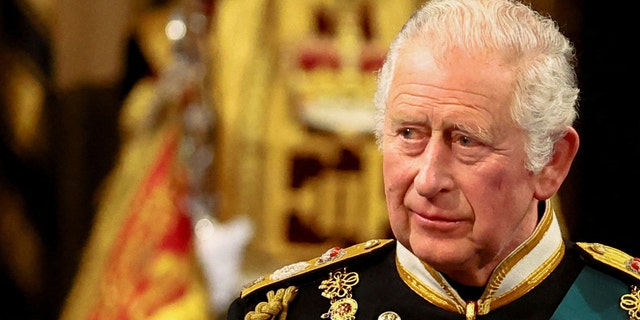 King Charles during the State Opening of Parliament 