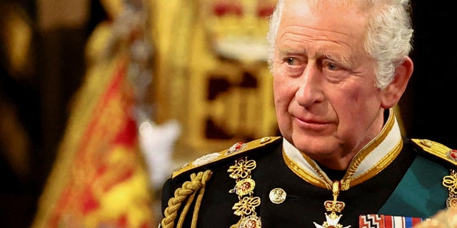 King Charles during the State Opening of Parliament