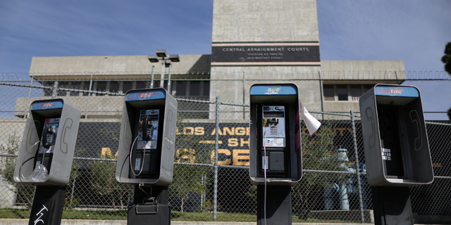 The Los Angeles County Men's Jail is seen in Los Angeles, Feb. 16, 2021.