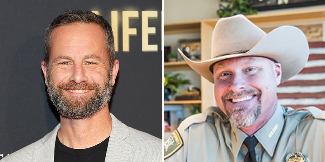Kirk Cameron, at left, and Sheriff Mark Lamb, at right. Earlier this week, Lamb announced a run for a Senate seat in Arizona. Both men are scheduled to appear in Scottsdale, Arizona, on Friday at the Civic Center Library. 