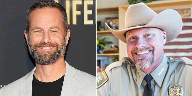 Kirk Cameron, at left, and Sheriff Mark Lamb, at right. Earlier this week, Lamb announced a run for a Senate seat in Arizona. Both men are scheduled to appear in Scottsdale, Arizona, on Friday at the Civic Center Library.