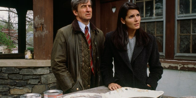 Angie Harmon worked with Sam Waterson on "Law & Order."