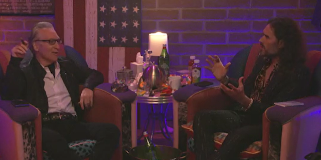 Bill Maher and Russell Brand chat on an episode of "Video - Club Random with Bill Maher."