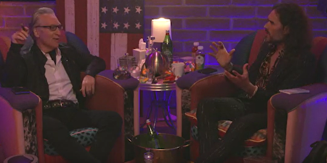 Bill Maher and Russell Brand chat on an episode of "Video - Club Random with Bill Maher."